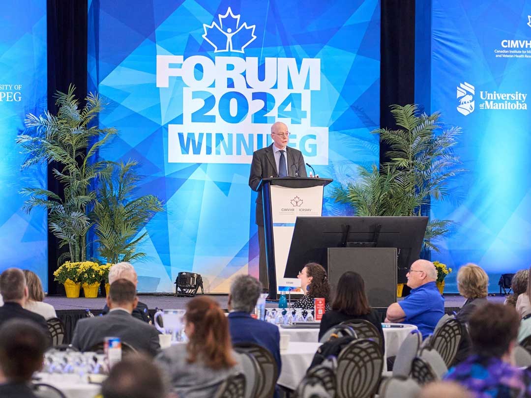 Photo of Dr. Jaques Reifman at the Canadian Institute for Military & Veteran Health Research Forum